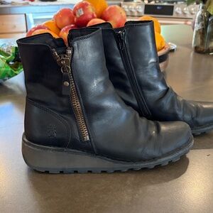 Fly London Black Ankle Boots